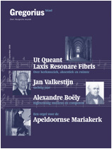 tijdschrift Gregoriusblad - cover